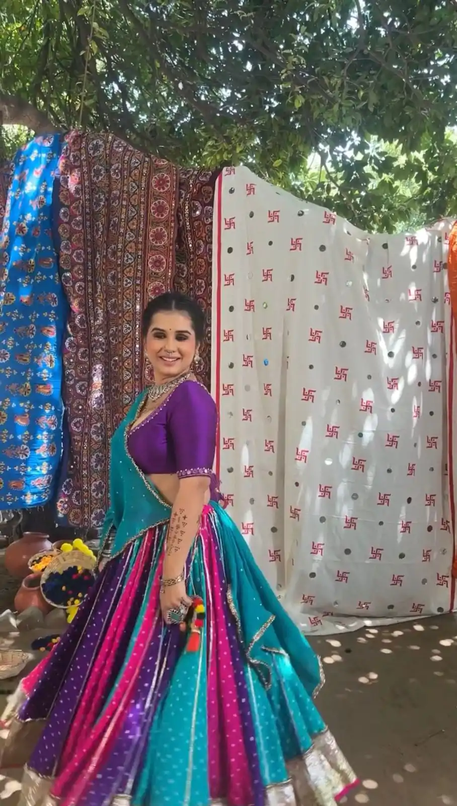 Ram 024 Blue Color Georgette Mirror Less khadi Print Lehenga Choli Casual, Wedding, Festive, Events Expected Delivery 4-6 Working Days @2649/- | Creative Lehenga, Bollywood Lehenga, Designer Lehenga, Embroidered Lehenga, Lehenga, Party Wear Lehenga