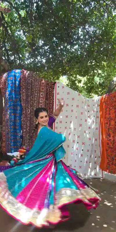 Ram 024 Blue Color Georgette Mirror Less khadi Print Lehenga Choli Casual, Wedding, Festive, Events Expected Delivery 4-6 Working Days @2649/- | Creative Lehenga, Bollywood Lehenga, Designer Lehenga, Embroidered Lehenga, Lehenga, Party Wear Lehenga