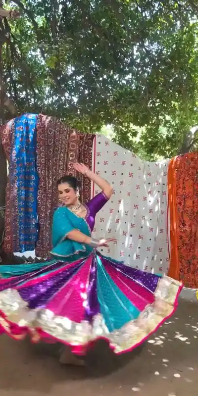 Ram 024 Blue Color Georgette Mirror Less khadi Print Lehenga Choli Casual, Wedding, Festive, Events Expected Delivery 4-6 Working Days @2649/- | Creative Lehenga, Bollywood Lehenga, Designer Lehenga, Embroidered Lehenga, Lehenga, Party Wear Lehenga