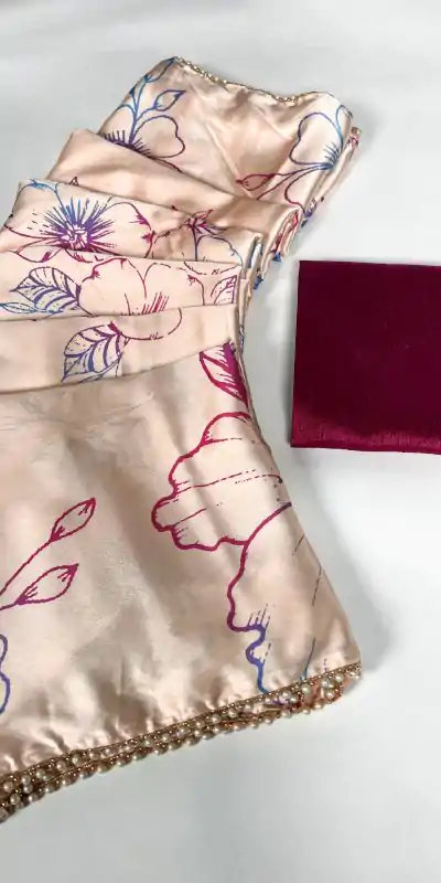 YNF 7028 Cream Color Satin Silk Floral Printed Lace Border Work Saree Casual Party Wear, Wedding, Events Etc. Expected Delivery 4-6 Working Days @1599/- | Embroidered Sarees, Bollywood Sarees, Creative Sarees, Designer Sarees, Ethnic Saree, Modern Digital sarees, Party Wear Sarees, Sarees