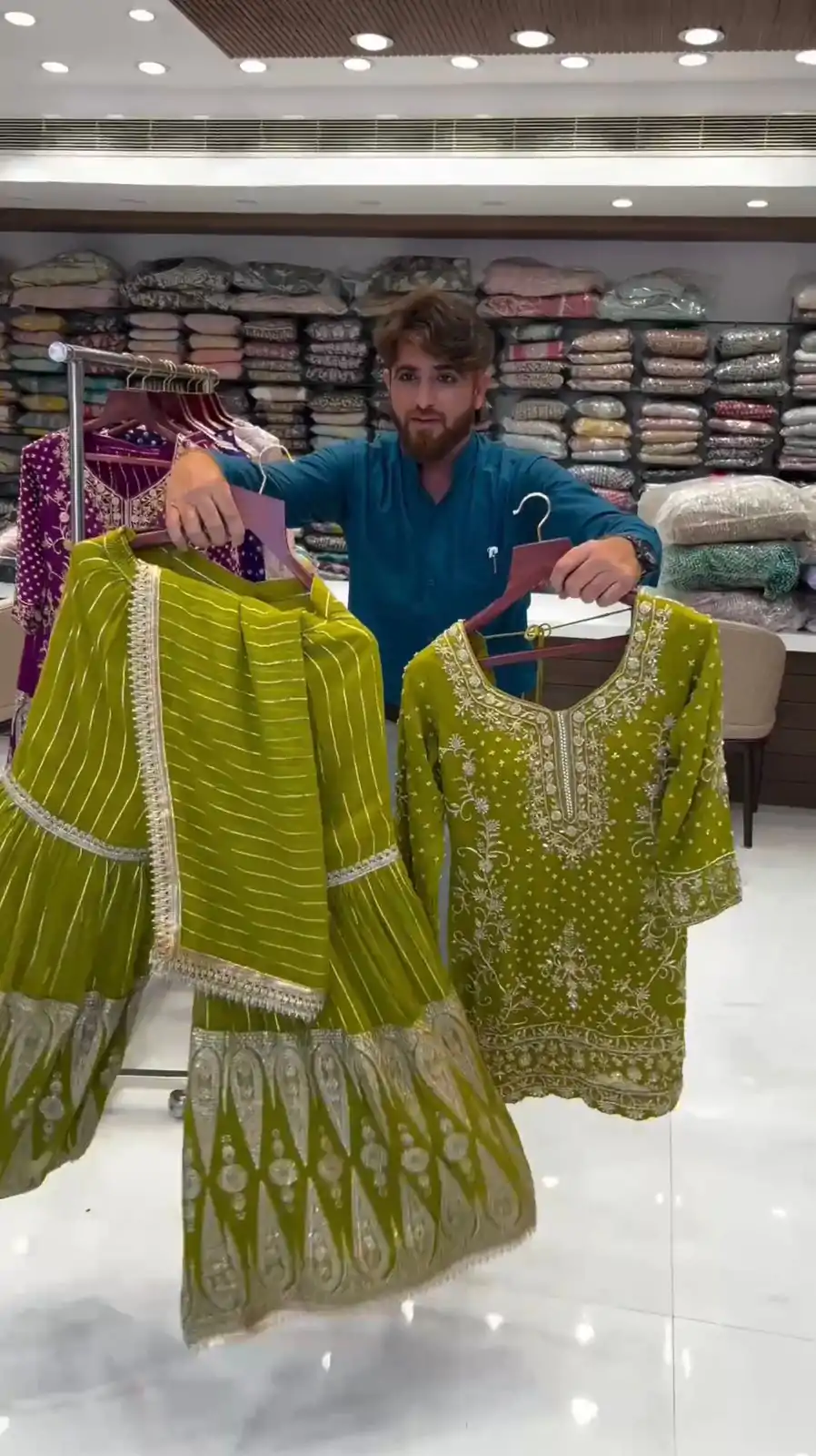 RTC 5723 Mehndi Color Georgette Thread Sequence Salwar Suit Wedding, Party, Festive, Events Etc. Expected Delivery 4-6 Working Days @2549/- | Casual Suits, Jump Suits, Creative suits, Designer Suits, Palazzo Suits, Party Wear Suits, Patiala Suits, Salwar suit, Straight Suits