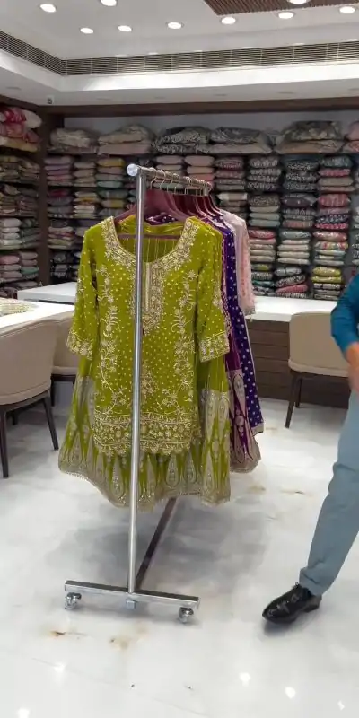 RTC 5723 Mehndi Color Georgette Thread Sequence Salwar Suit Wedding, Party, Festive, Events Etc. Expected Delivery 4-6 Working Days @2549/- | Casual Suits, Jump Suits, Creative suits, Designer Suits, Palazzo Suits, Party Wear Suits, Patiala Suits, Salwar suit, Straight Suits