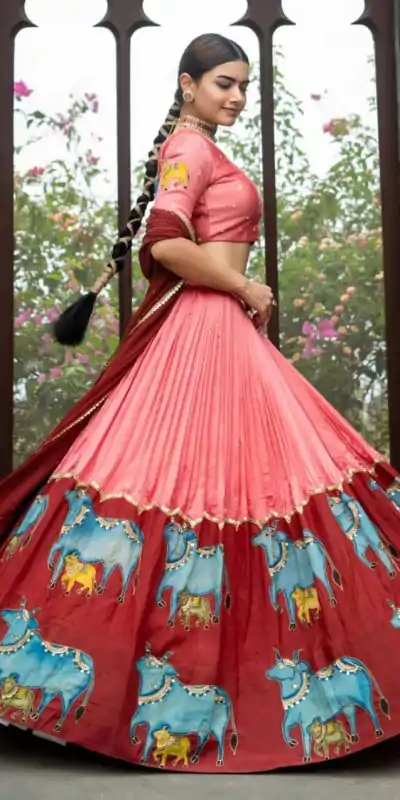 PC 418 Pink Color Pure Chinon Kalamkari Printed Lehenga Choli Casual, Party Wear, Events, Festivals Wear Etc. Expected Delivery 4-6 Working Days @2129/- | Creative Lehenga, Bollywood Lehenga, Designer Lehenga, Embroidered Lehenga, Lehenga, Party Wear Lehenga