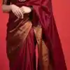 KP 3042 Maroon  Color Soft Lichi Silk Jacquard On All Over Saree Casual, Party Wear, Wedding, Events Etc. Expected Delivery 4-6 Working Days @1349/- | Embroidered Sarees, Bollywood Sarees, Creative Sarees, Designer Sarees, Ethnic Saree, Modern Digital sarees, Party Wear Sarees, Sarees