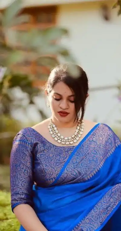 KP 3042 Royal Blue Color Soft Lichi Silk Jacquard On All Over Saree Casual, Party Wear, Wedding, Events Etc. Expected Delivery 4-6 Working Days @1349/- | Embroidered Sarees, Bollywood Sarees, Creative Sarees, Designer Sarees, Ethnic Saree, Modern Digital sarees, Party Wear Sarees, Sarees