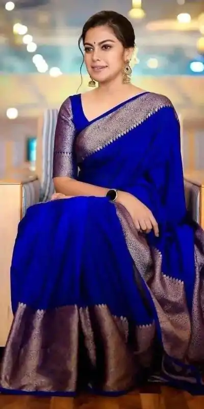 KP 3042 Royal Blue Color Soft Lichi Silk Jacquard On All Over Saree Casual, Party Wear, Wedding, Events Etc. Expected Delivery 4-6 Working Days @1349/- | Embroidered Sarees, Bollywood Sarees, Creative Sarees, Designer Sarees, Ethnic Saree, Modern Digital sarees, Party Wear Sarees, Sarees