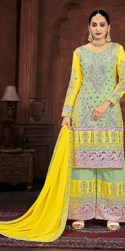 NSR 796 Blue Color Heavy Georgette Embroidery Salwar Suit Casual, Party Festive, Events Etc. Expected Delivery 4-6 Working Days @2099/ | Casual Suits, Jump Suits, Creative suits, Designer Suits, Palazzo Suits, Party Wear Suits, Patiala Suits, Salwar suit, Straight Suits