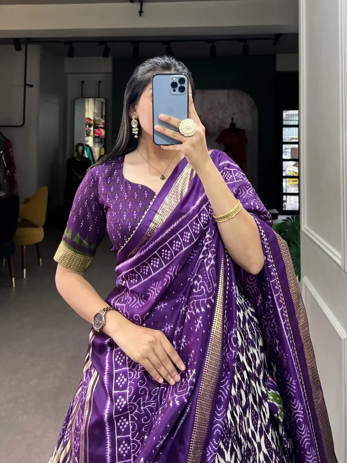 LNB 1223 Purple Color Aglow Tussar Silk Ikkat Print Foil Work Lehenga Choli Wedding, Festive, Events Expected Delivery 4-6 Working Days@2449/- Only | Creative Lehenga, Bollywood Lehenga, Designer Lehenga, Embroidered Lehenga, Lehenga, Party Wear Lehenga