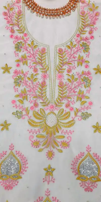 RTC 5672 White Color Classic Tabby Organza Silk Sequence Salwar Suit Casual Party, Wedding, Festive, Events. Expected Delivery 4-6 Working Days @2149 | Bollywood Kurti, Creative Kurtis, Designer Kurti, Kurti, Party Wear Kurti, Selfie Kurti