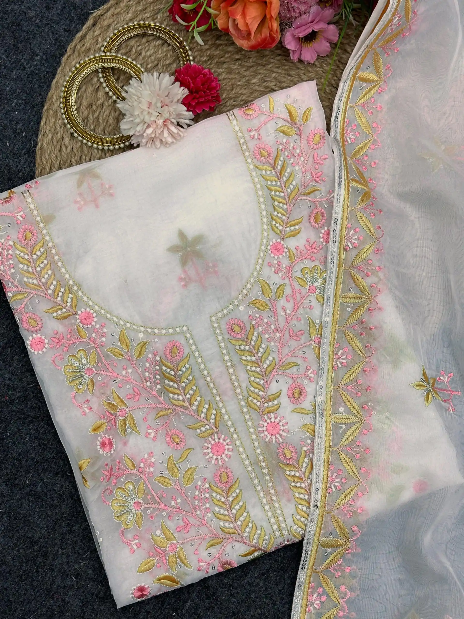 RTC 5672 White Color Classic Tabby Organza Silk Sequence Salwar Suit Casual Party, Wedding, Festive, Events. Expected Delivery 4-6 Working Days @2149 | Bollywood Kurti, Creative Kurtis, Designer Kurti, Kurti, Party Wear Kurti, Selfie Kurti