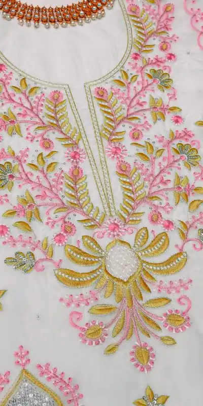 RTC 5672 White Color Classic Tabby Organza Silk Sequence Salwar Suit Casual Party, Wedding, Festive, Events. Expected Delivery 4-6 Working Days @2149 | Bollywood Kurti, Creative Kurtis, Designer Kurti, Kurti, Party Wear Kurti, Selfie Kurti