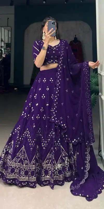 LNB 1410 Blue Color Fancy Georgette Sequins Thread Embroidery Lehenga Choli Wedding, Festive, Events Expected Delivery 4-6 Working Days@ 3349/- Only | Creative Lehenga, Bollywood Lehenga, Designer Lehenga, Embroidered Lehenga, Lehenga, Party Wear Lehenga