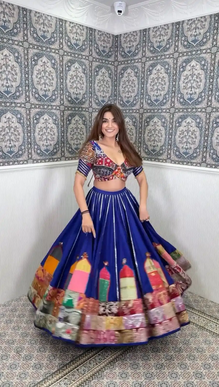 RTC 6474 Navy Blue Color Nice Reyon Digital Printed Patti Work Lehenga Choli Wedding, Party, Festive, Events Etc.   Expected Delivery 4-6 Working Days @2249/- | Creative Lehenga, Bollywood Lehenga, Designer Lehenga, Embroidered Lehenga, Lehenga, Party Wear Lehenga