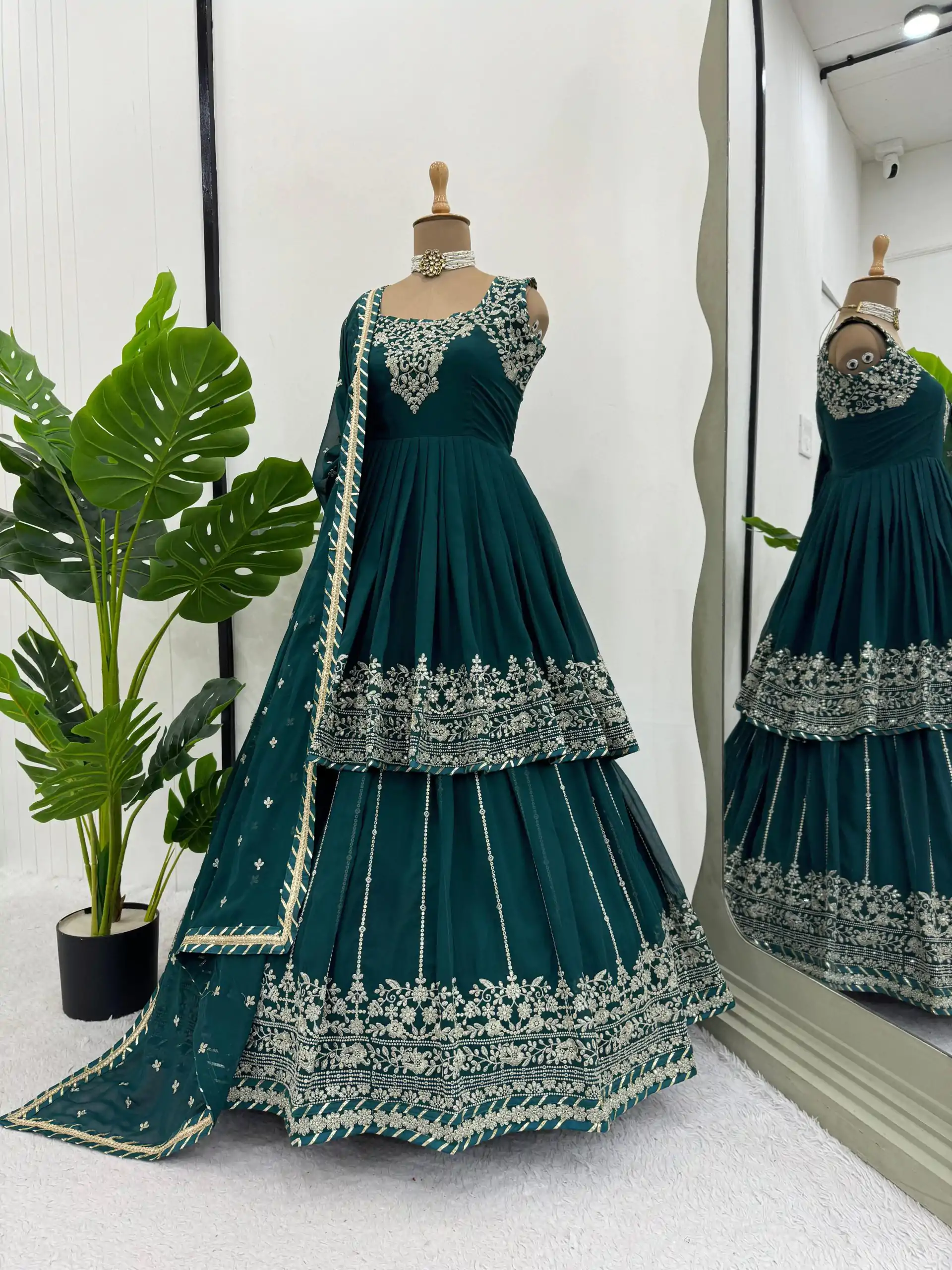 RTC 5766 Blue Color Georgette Thread With Sequence Lehenga Choli Wedding, Party, Festive, Events Etc.   Expected Delivery 4-6 Working Days @2999/- | Creative Lehenga, Bollywood Lehenga, Designer Lehenga, Embroidered Lehenga, Lehenga, Party Wear Lehenga