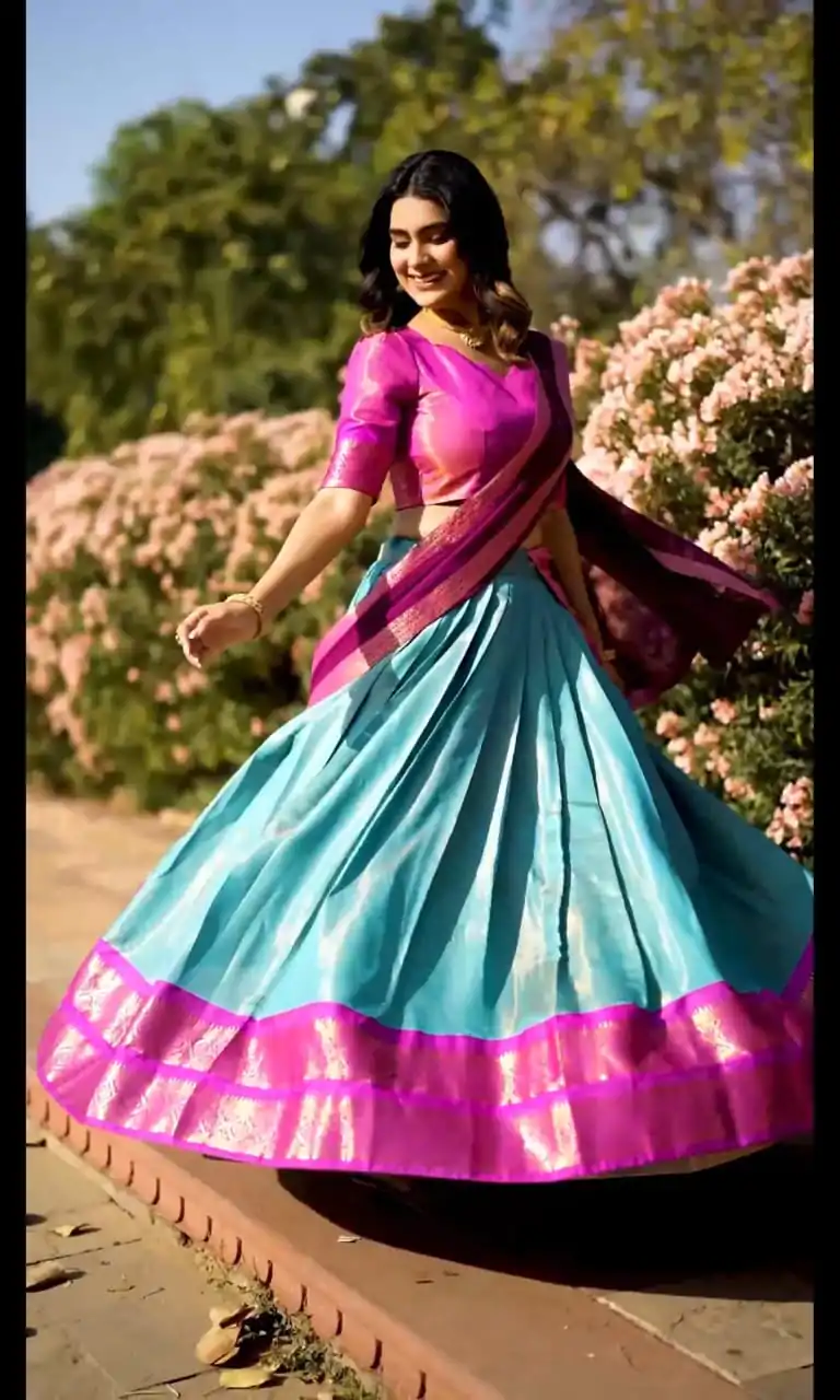 LNB 2001 See Blue Color Peaceful Kanchipuram Zari Weaving Lehenga Choli Wedding, Festive, Events Expected Delivery 4-6 Working Days@2199/- Only | Bollywood Lehenga, Creative Lehenga, Designer Lehenga, Embroidered Lehenga, Lehenga, Party Wear Lehenga
