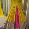 Peaceful Yellow Color Georgette Thread Sequence Lehenga Choli
