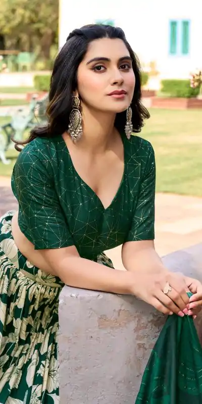 LNB 1213 Green Color Pretty Tussar Silk Floral And Foil Printed Lehenga Choli Wedding, Festive, Events Expected Delivery 4-6 Working Days@2449/- Only | Creative Lehenga, Bollywood Lehenga, Designer Lehenga, Embroidered Lehenga, Lehenga, Party Wear Lehenga