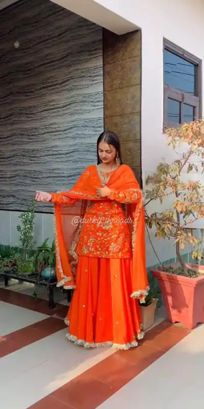 RTC 6462 Orange Color Pretty Georgette Thread Fancy Lace Lehenga Choli Wedding, Party, Festive, Events Etc.   Expected Delivery 4-6 Working Days @2099/- | Creative Lehenga, Bollywood Lehenga, Designer Lehenga, Embroidered Lehenga, Lehenga, Party Wear Lehenga