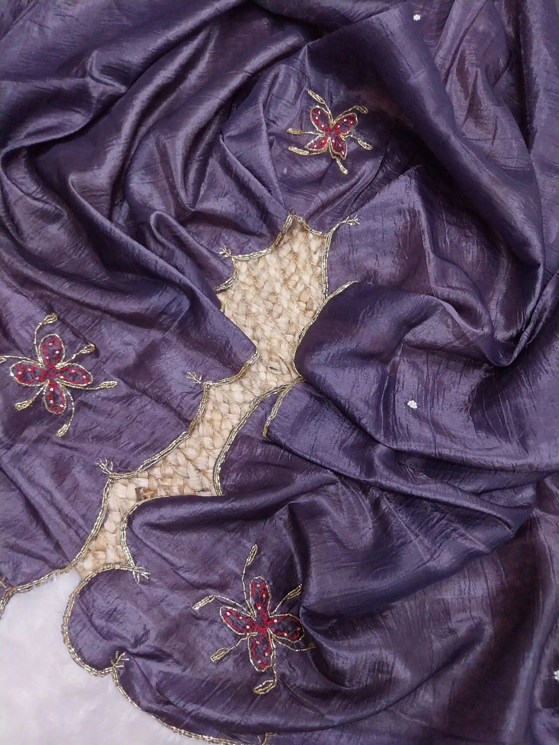 SSS 533 Purple  Color fabric having handwork With Work Saree Casual, Party Wear, Wedding, Events Etc.4-6 Working Days@ 2150/- only | Embroidered Sarees, Bollywood Sarees, Creative Sarees, Designer Sarees, Ethnic Saree, Modern Digital sarees, Party Wear Sarees, Sarees