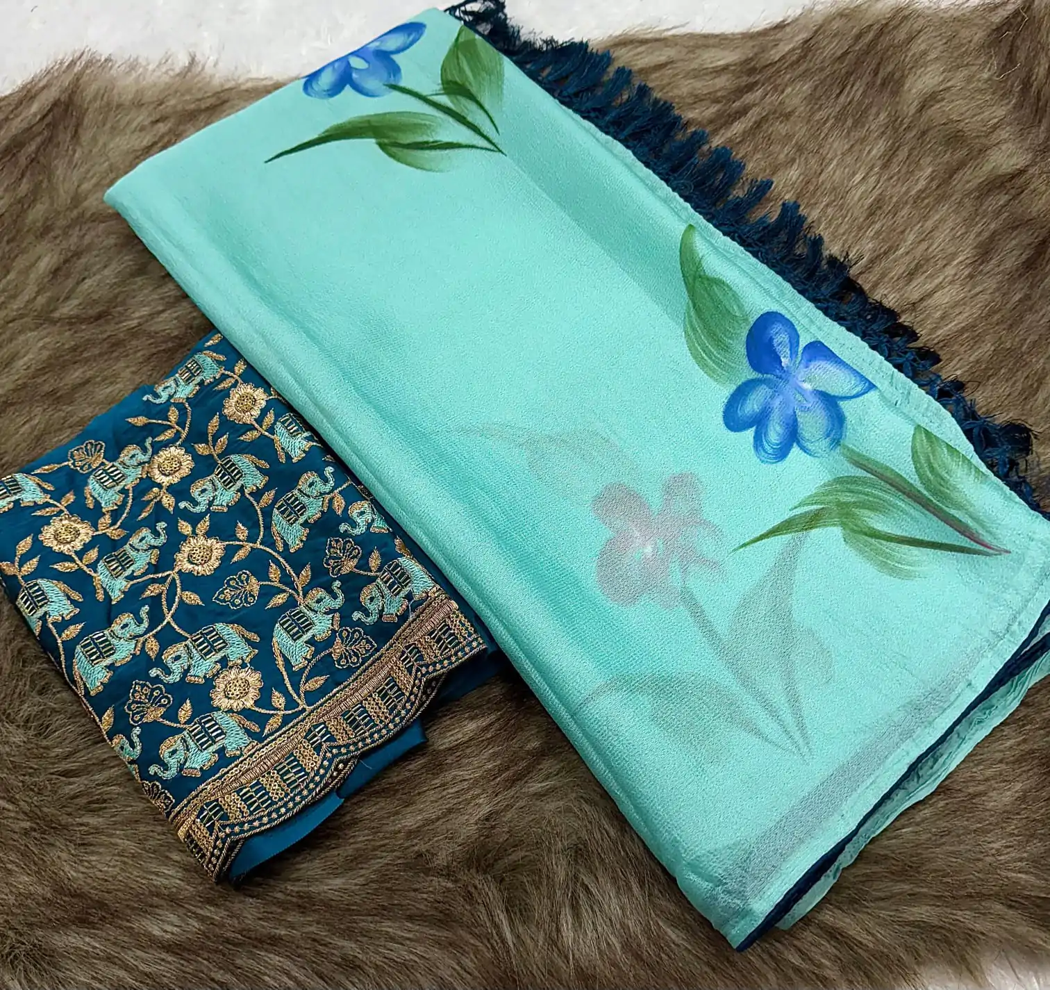 SSS 590 Sky Blue Color Georgette Embroidery Sequence work Sequence lace Casual, Wedding, Festive, Events . Expected Delivery  4-6 Working Days @1699/- only | Embroidered Sarees, Bollywood Sarees, Creative Sarees, Designer Sarees, Ethnic Saree, Modern Digital sarees, Party Wear Sarees, Sarees