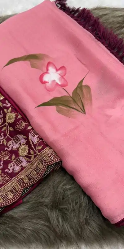 SSS 590 Pink Color Georgette Embroidery Sequence work Sequence lace Casual, Wedding, Festive, Events . Expected Delivery  4-6 Working Days @1699/- only | Embroidered Sarees, Bollywood Sarees, Creative Sarees, Designer Sarees, Ethnic Saree, Modern Digital sarees, Party Wear Sarees, Sarees