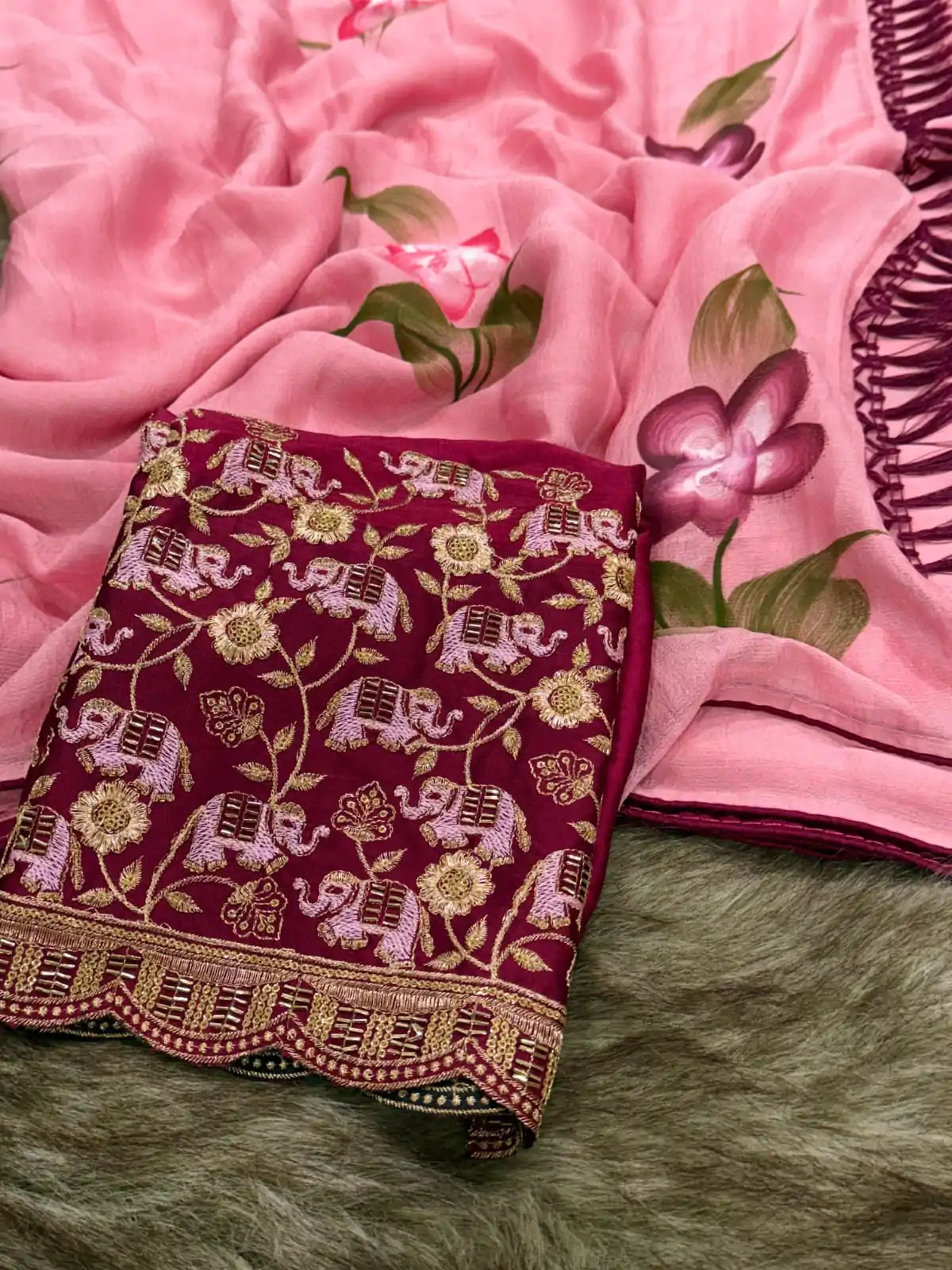 SSS 590 Pink Color Georgette Embroidery Sequence work Sequence lace Casual, Wedding, Festive, Events . Expected Delivery  4-6 Working Days @1699/- only | Embroidered Sarees, Bollywood Sarees, Creative Sarees, Designer Sarees, Ethnic Saree, Modern Digital sarees, Party Wear Sarees, Sarees