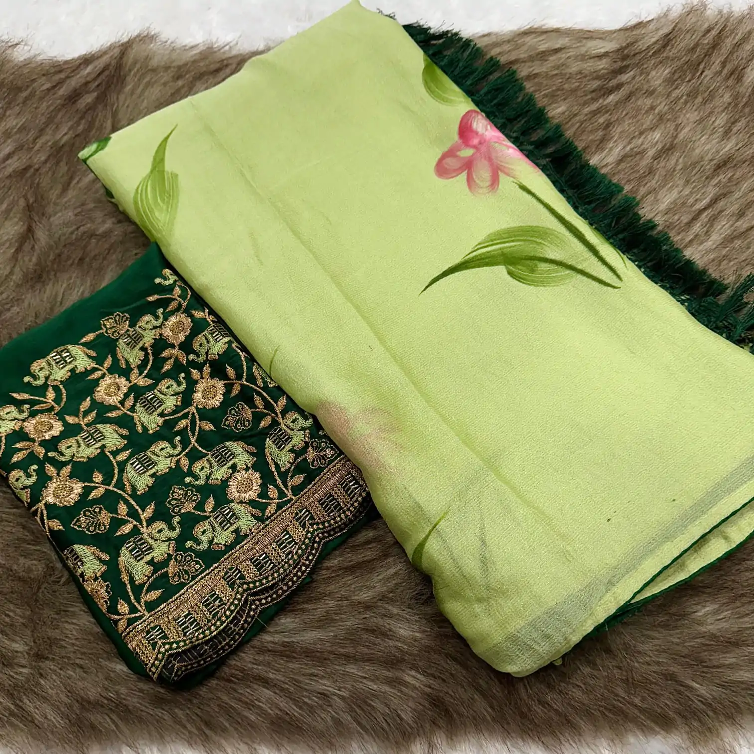 SSS 590 Green Color Georgette Embroidery Sequence work Sequence lace Casual, Wedding, Festive, Events . Expected Delivery  4-6 Working Days @1699/- only | Embroidered Sarees, Bollywood Sarees, Creative Sarees, Designer Sarees, Ethnic Saree, Modern Digital sarees, Party Wear Sarees, Sarees