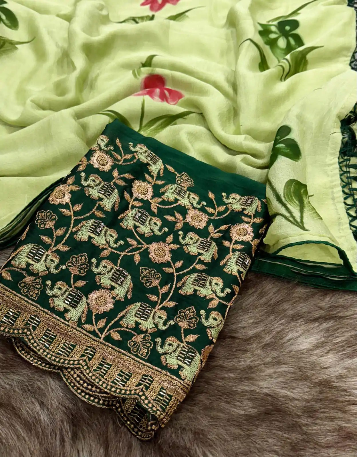SSS 590 Green Color Georgette Embroidery Sequence work Sequence lace Casual, Wedding, Festive, Events . Expected Delivery  4-6 Working Days @1699/- only | Embroidered Sarees, Bollywood Sarees, Creative Sarees, Designer Sarees, Ethnic Saree, Modern Digital sarees, Party Wear Sarees, Sarees