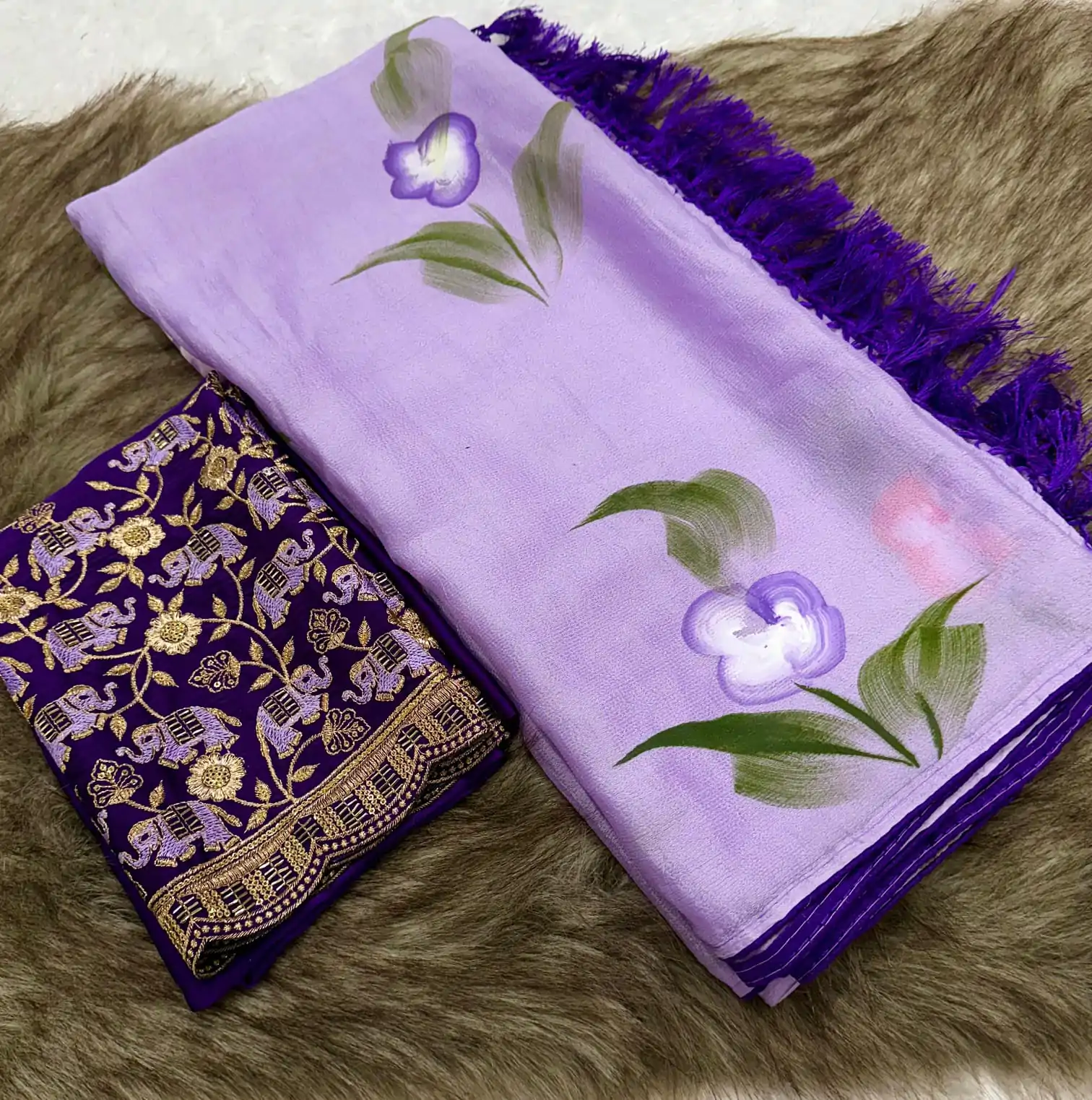 SSS 590 Purple Color Georgette Embroidery Sequence work Sequence lace Casual, Wedding, Festive, Events . Expected Delivery  4-6 Working Days @1699/- only | Embroidered Sarees, Bollywood Sarees, Creative Sarees, Designer Sarees, Ethnic Saree, Modern Digital sarees, Party Wear Sarees, Sarees