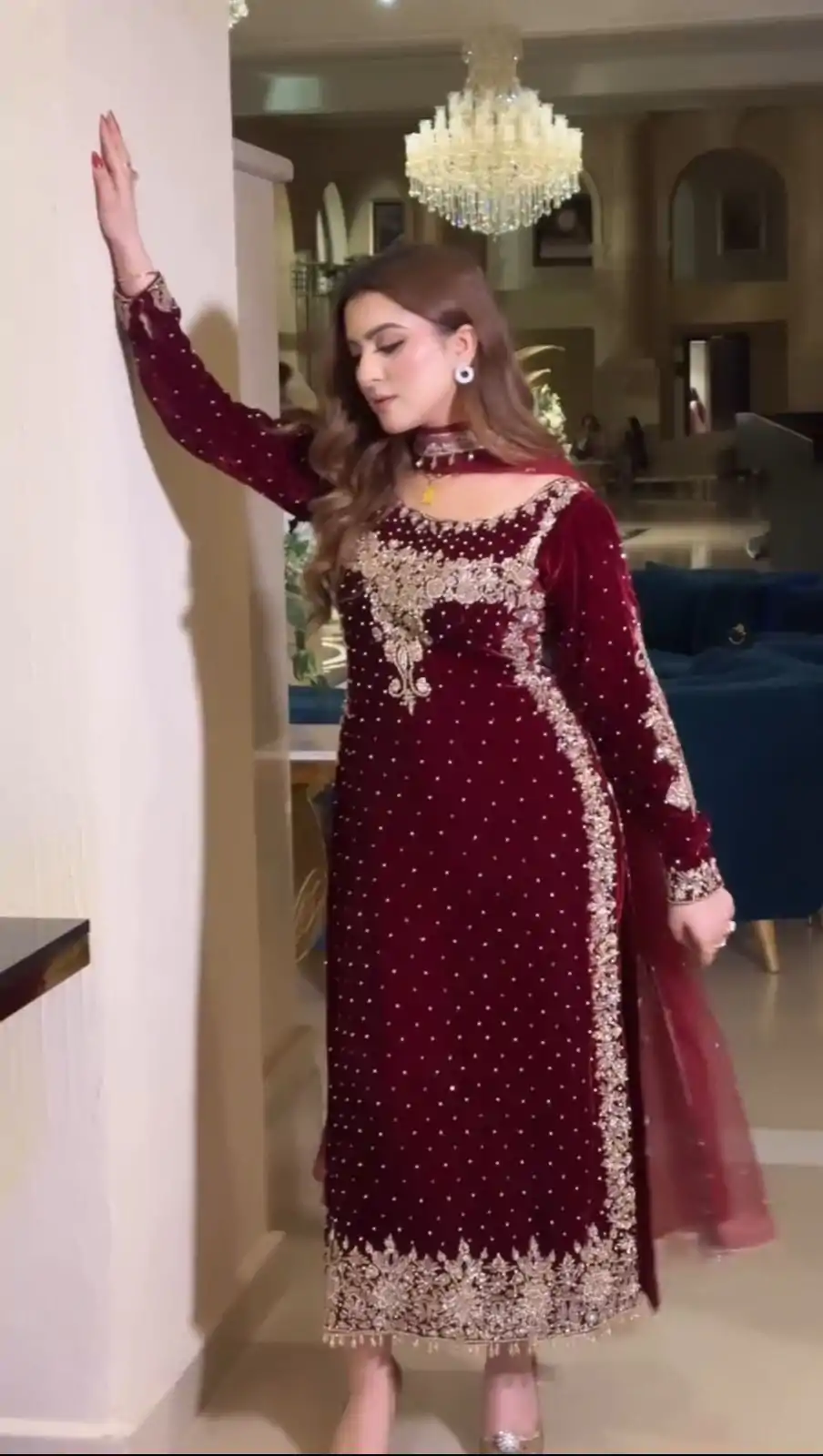 NSR 818 Marron Violet Color Heavy Embroidery Sequence Straight Suit Casual, Wedding, Party, Festive, Events Etc.4-6 Working Days @2199/- only | Casual Suits, Jump Suits, Creative suits, Designer Suits, Palazzo Suits, Party Wear Suits, Patiala Suits, Salwar suit, Straight Suits