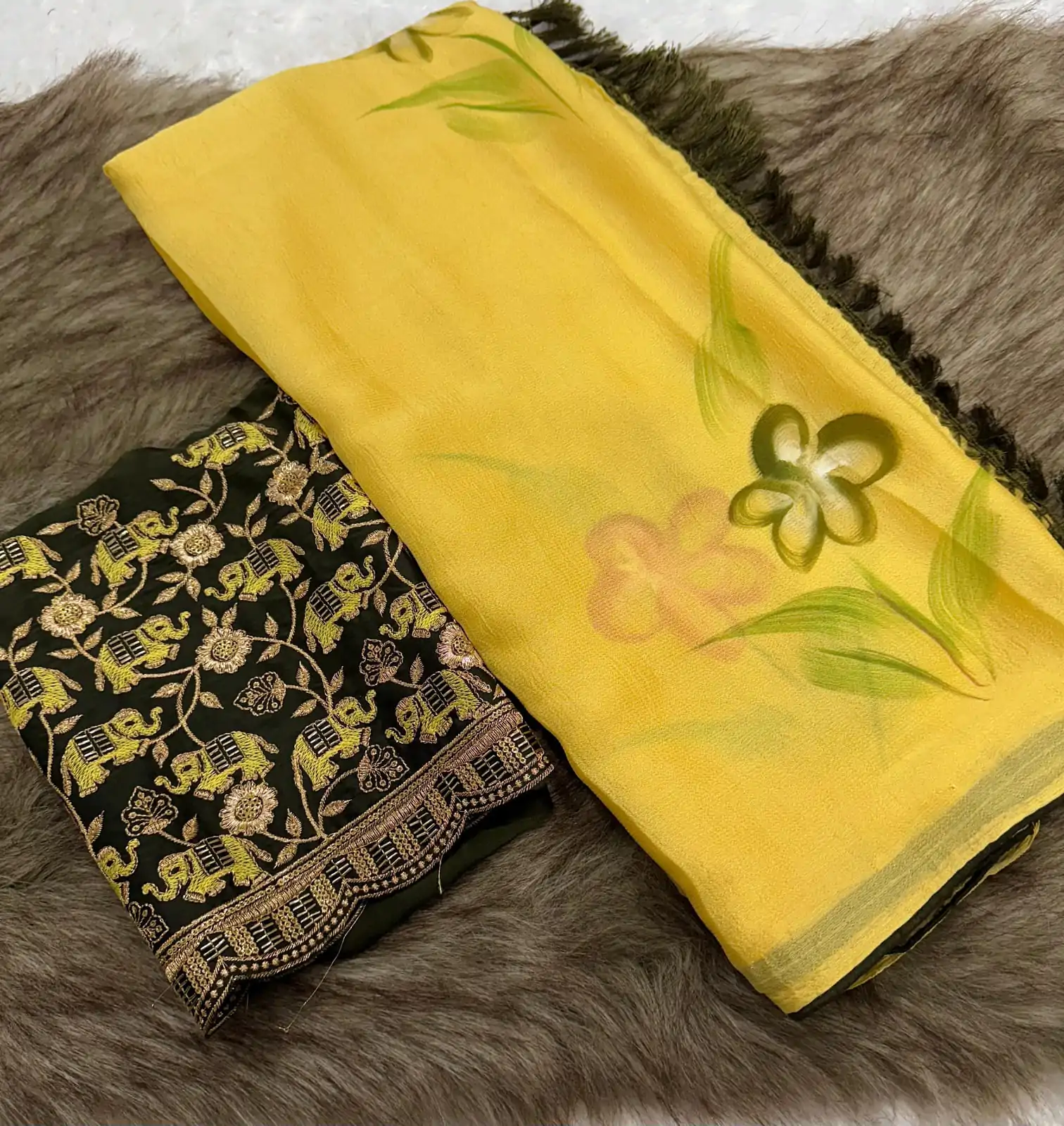 SSS 590 Yellow Color Georgette Embroidery Sequence work Sequence lace Casual, Wedding, Festive, Events . Expected Delivery  4-6 Working Days @1699/- only | Embroidered Sarees, Bollywood Sarees, Creative Sarees, Designer Sarees, Ethnic Saree, Modern Digital sarees, Party Wear Sarees, Sarees