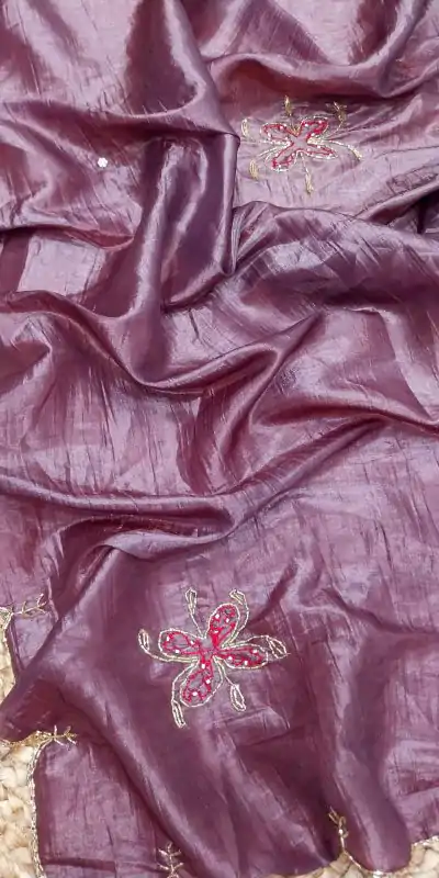 SSS 533 Pink Color fabric having handwork With Work Saree Casual, Party Wear, Wedding, Events Etc.4-6 Working Days@ 2150/- only | Embroidered Sarees, Bollywood Sarees, Creative Sarees, Designer Sarees, Ethnic Saree, Modern Digital sarees, Party Wear Sarees, Sarees