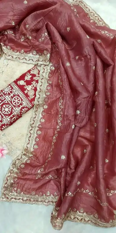 SSS 403 Red Color Georgette Work Embroidery Work Saree Casual, Party Wear, Wedding, Events Etc.4-6 Working Days@ 2499/- only | Embroidered Sarees, Bollywood Sarees, Creative Sarees, Designer Sarees, Ethnic Saree, Modern Digital sarees, Party Wear Sarees, Sarees