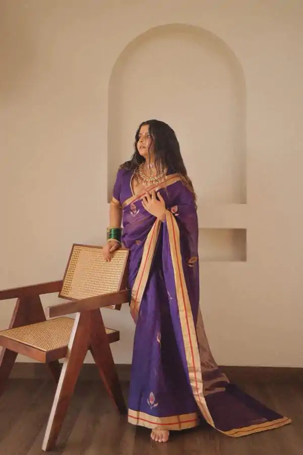 KP 5084 Violet Color Soft Lichi Silk Jacquard Work On All Over Saree Casual, Wedding, Festive, Events . Expected Delivery  4-6 Working Days @1449/- only                                                                                                                                             | Embroidered Sarees, Bollywood Sarees, Creative Sarees, Designer Sarees, Ethnic Saree, Modern Digital sarees, Party Wear Sarees, Sarees