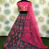 RC178 Grey Color Zari Thread and Zari Embroidery Wedding, Party, Festive, Events Etc.   Weight 1.3 kg Delivery 4-6 Working Days Rs 1799 | Creative Lehenga, Bollywood Lehenga, Designer Lehenga, Embroidered Lehenga, Lehenga, Party Wear Lehenga