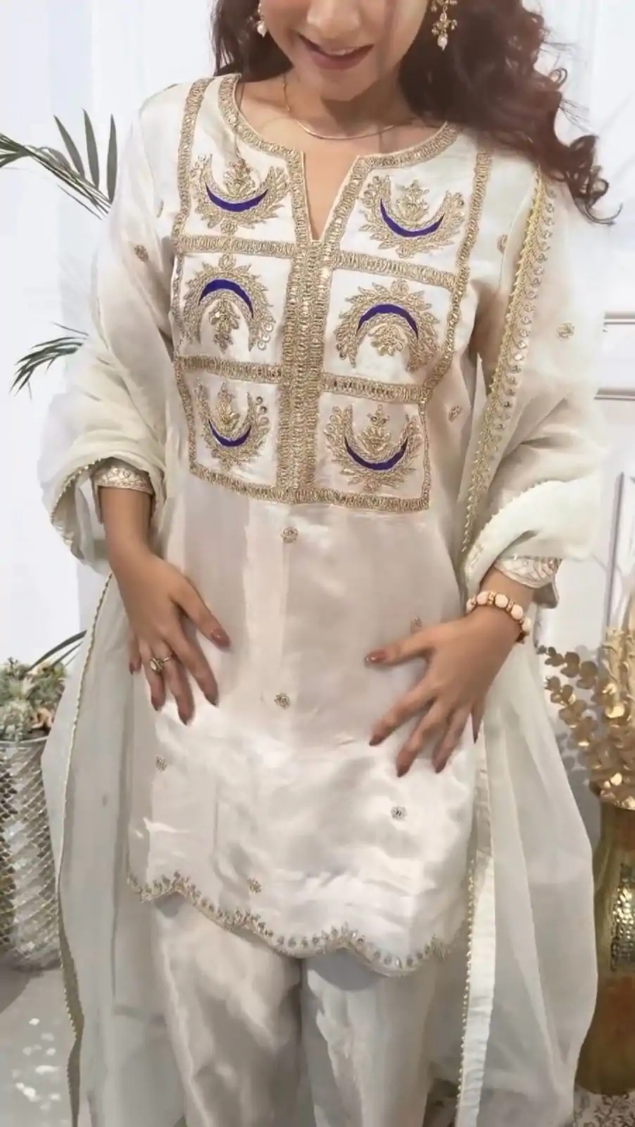 ZSR 3105 White VI Chitra Silk With Heavy Coding Embroidery Sequence Work Salwar Suit , Wedding, Party, Festive, Events Etc.4-6 Working Days@ 1899/-only | Casual Suits, Jump Suits, Creative suits, Designer Suits, Palazzo Suits, Party Wear Suits, Patiala Suits, Salwar suit, Straight Suits