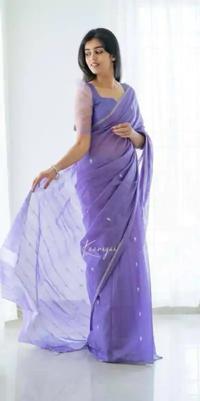 KP 5063 Purple Color Soft Lilan Cotton Rich Pallu & Jacquard Work Saree Casual, Wedding, Festive, Events . Expected Delivery  4-6 Working Days @1349/- only                                                                                                                                             | Embroidered Sarees, Bollywood Sarees, Creative Sarees, Designer Sarees, Ethnic Saree, Modern Digital sarees, Party Wear Sarees, Sarees
