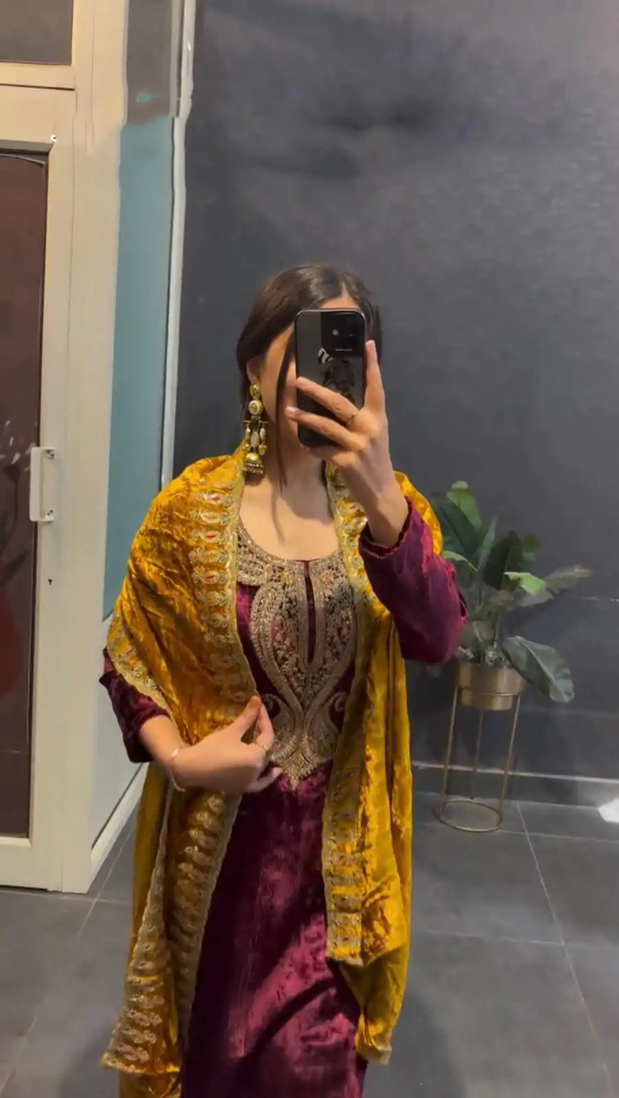 ZSR 3095 Marron Color Velvet With Heavy Embroidery Sequence Salwar Suit Casual, Wedding, Party, Festive, Events Etc.4-6 Working Days@ 1999/-only  | Casual Suits, Jump Suits, Creative suits, Designer Suits, Palazzo Suits, Party Wear Suits, Patiala Suits, Salwar suit, Straight Suits