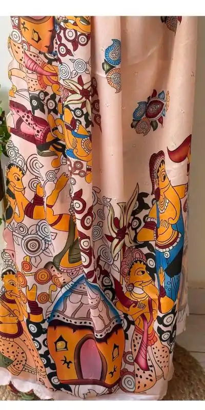 MS 463 Cream Color Chinon Digital Printed Embroidery Butti Work Saree Casual, Wedding, Festive, Events . Expected Delivery  4-6 Working Days @1649/- only                                                                                                                                                     | Embroidered Sarees, Bollywood Sarees, Creative Sarees, Designer Sarees, Ethnic Saree, Modern Digital sarees, Party Wear Sarees, Sarees