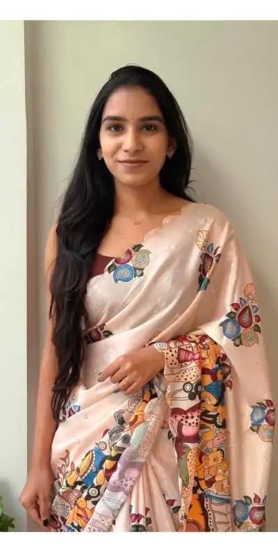 MS 463 Cream Color Chinon Digital Printed Embroidery Butti Work Saree Casual, Wedding, Festive, Events . Expected Delivery  4-6 Working Days @1649/- only                                                                                                                                                     | Embroidered Sarees, Bollywood Sarees, Creative Sarees, Designer Sarees, Ethnic Saree, Modern Digital sarees, Party Wear Sarees, Sarees