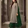FC 47001 Green Color Georgette With Embroidery work With Stone Suit Casual, Wedding, Party, Festive, Events Etc.4-6 Working Days@ 1849/-only | Casual Suits, Jump Suits, Creative suits, Designer Suits, Palazzo Suits, Party Wear Suits, Patiala Suits, Salwar suit, Straight Suits