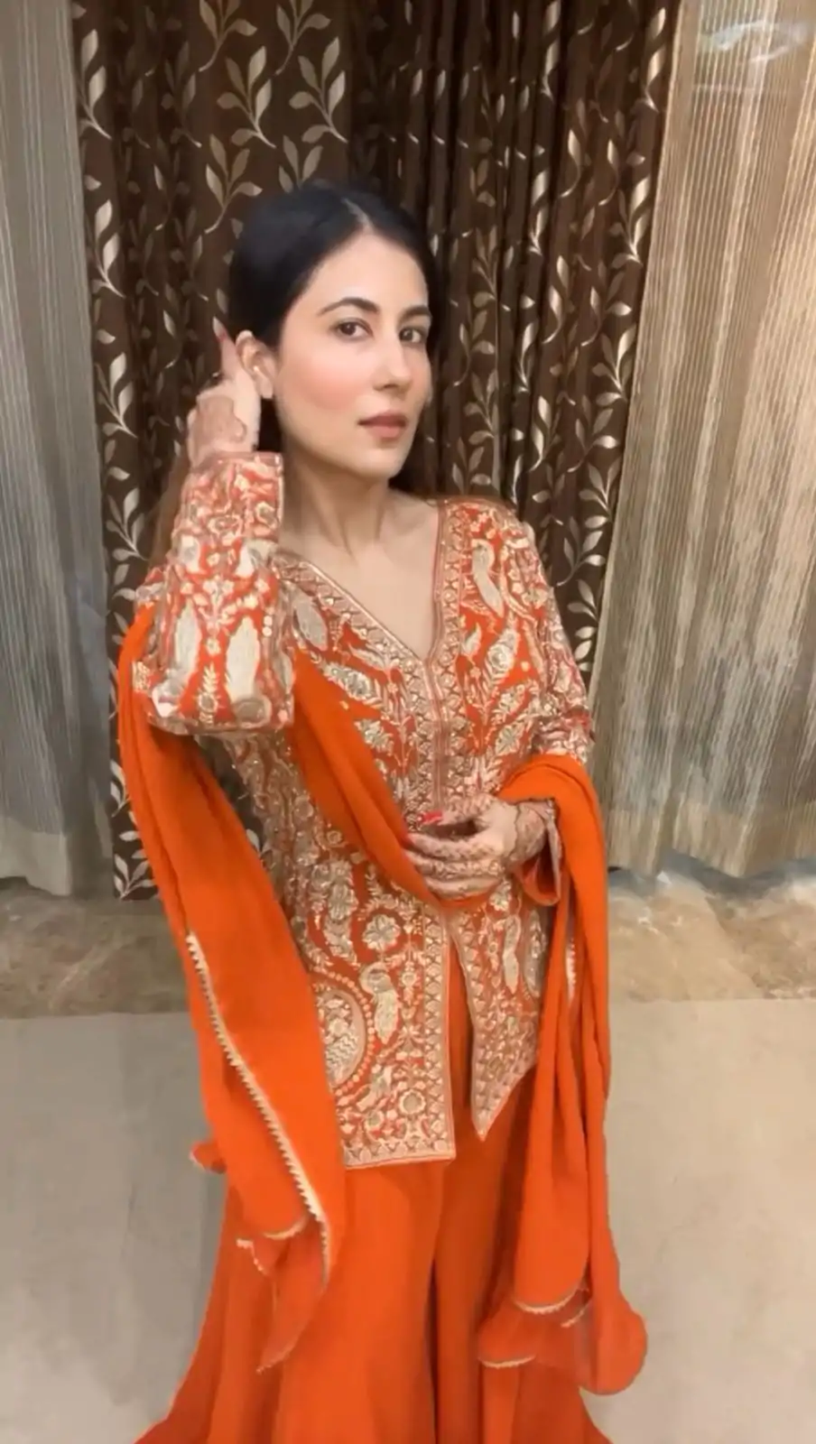 LG 1918 Orange Color Chinon With Embroidery Sequence Work Salwar Suit Casual, Wedding, Party, Festive, Events Etc.4-6 Working Days@ 2299/-only | Casual Suits, Jump Suits, Creative suits, Designer Suits, Palazzo Suits, Party Wear Suits, Patiala Suits, Salwar suit, Straight Suits