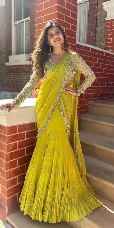  RTC 6485 Yellow Yellow Color Foix Georgette Sequence With Coin Lace Border Lehenga Saree Wedding, Party, Festive @2149/- Only | Creative Lehenga, Bollywood Lehenga, Designer Lehenga, Embroidered Lehenga, Lehenga, Party Wear Lehenga