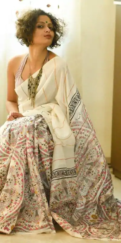 KT 197 White Color S Heavy Dola Silk Digital Print Saree Casual, Wedding, Festive, Events . Expected Delivery  4-6 Working Days @1449/- only                                                                                                                                             | Embroidered Sarees, Bollywood Sarees, Creative Sarees, Designer Sarees, Ethnic Saree, Modern Digital sarees, Party Wear Sarees, Sarees