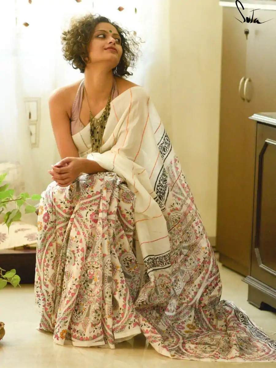 KT 197 White Color S Heavy Dola Silk Digital Print Saree Casual, Wedding, Festive, Events . Expected Delivery  4-6 Working Days @1449/- only                                                                                                                                             | Embroidered Sarees, Bollywood Sarees, Creative Sarees, Designer Sarees, Ethnic Saree, Modern Digital sarees, Party Wear Sarees, Sarees