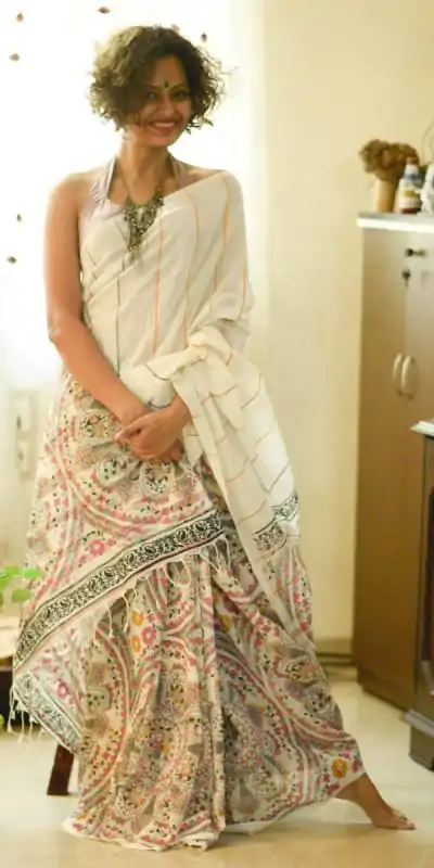 KT 197 White Color S Heavy Dola Silk Digital Print Saree Casual, Wedding, Festive, Events . Expected Delivery  4-6 Working Days @1449/- only                                                                                                                                             | Embroidered Sarees, Bollywood Sarees, Creative Sarees, Designer Sarees, Ethnic Saree, Modern Digital sarees, Party Wear Sarees, Sarees