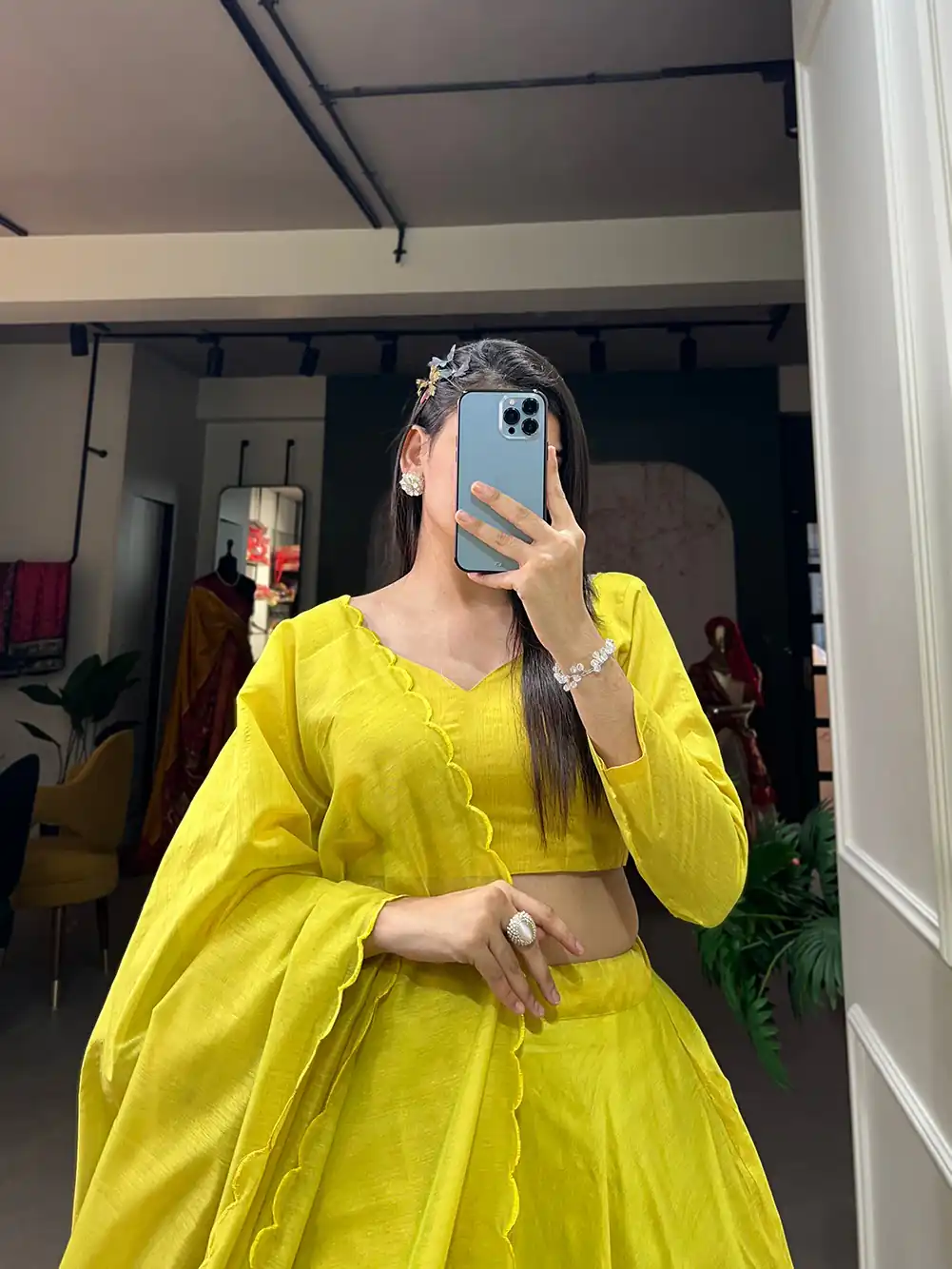 LNB 1650 Parrot Green Color Raj wadi Chanderi Silk Hand Made Flower Lehenga Choli Wedding, Party, Festive, Events Etc. Delivery 4-6 Working Days Rs 1999 | Bollywood Lehenga, Creative Lehenga, Designer Lehenga, Embroidered Lehenga, Lehenga, Party Wear Lehenga