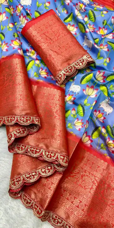 MS 466 Purple Color Dola Silk Saree With Zari Weaving Border Saree Casual, Wedding, Festive, Events . Expected Delivery  4-6 Working Days @1649/- only | Embroidered Sarees, Bollywood Sarees, Creative Sarees, Designer Sarees, Ethnic Saree, Modern Digital sarees, Party Wear Sarees, Sarees