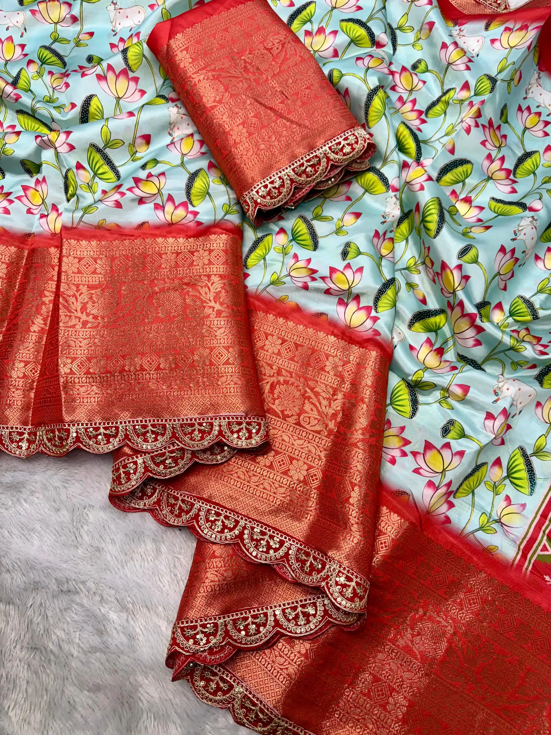 MS 466 Sky Blue Color Dola Silk Saree With Zari Weaving Border Saree Casual, Wedding, Festive, Events . Expected Delivery  4-6 Working Days @1649/- only | Creative Sarees, Embroidered Sarees, Bollywood Sarees, Designer Sarees, Ethnic Saree, Modern Digital sarees, Party Wear Sarees, Sarees