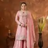 AD 191 Peach Color Chinon Silk Embroidery 3mm Sequence Coding Dori Work Salwar Suit , Wedding, Party, Festive, Events Etc.4-6 Working Days@ 2049/-only | Casual Suits, Jump Suits, Creative suits, Designer Suits, Palazzo Suits, Party Wear Suits, Patiala Suits, Salwar suit, Straight Suits